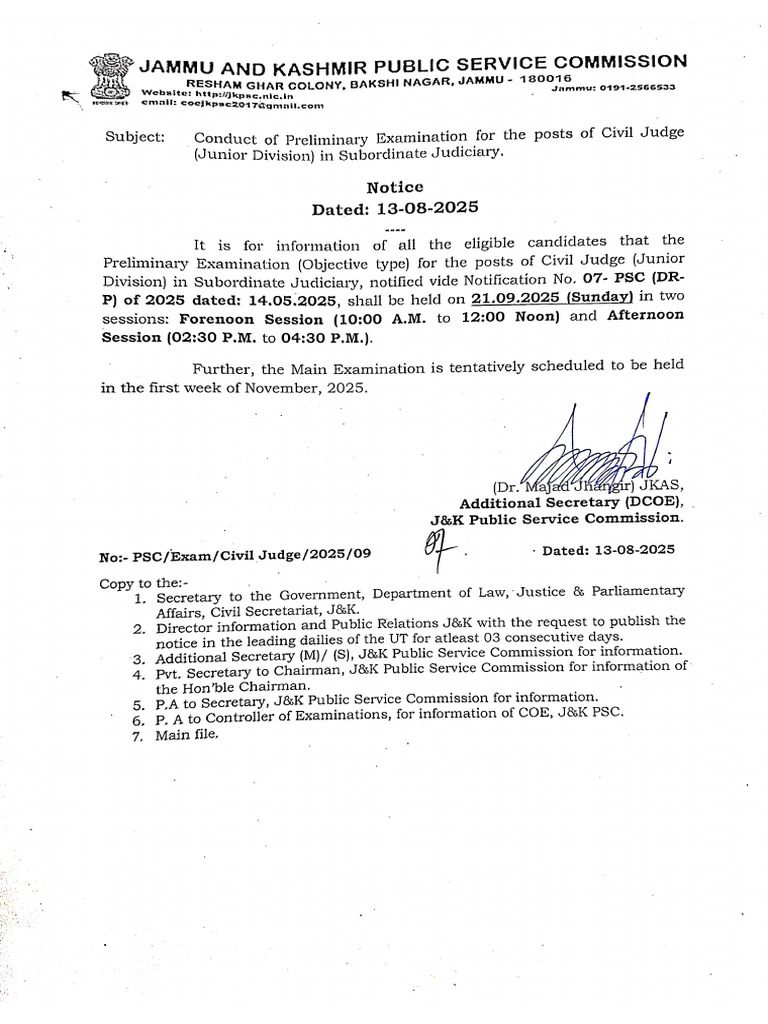 conduct-of-preliminary-examination-for-the-posts-of-civil-judgunior
