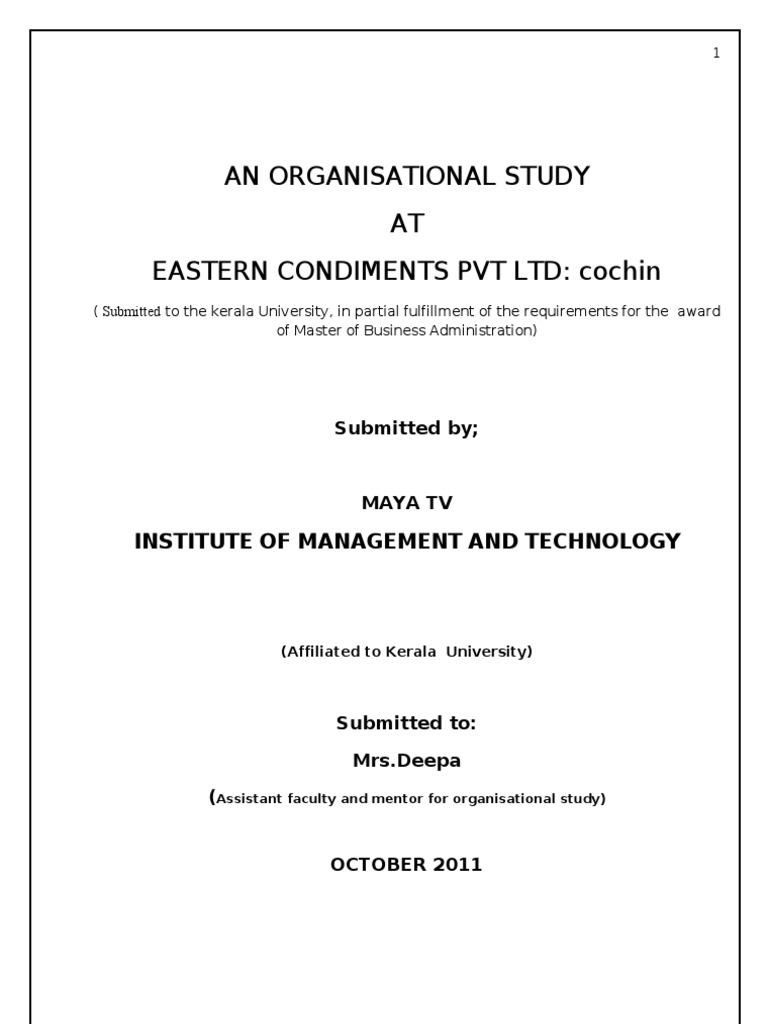 Eastern Project | PDF | Business
