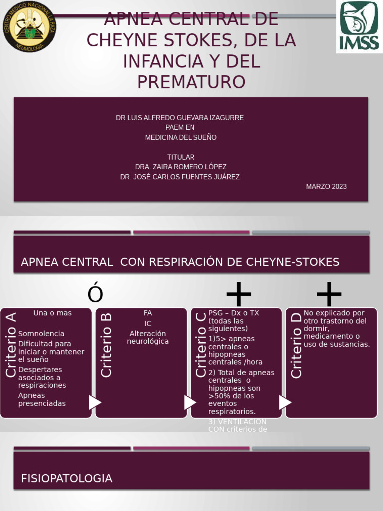 Apnea Central de Cheyne-Stokes en Infantes | PDF | Apnea | Medicina del ...
