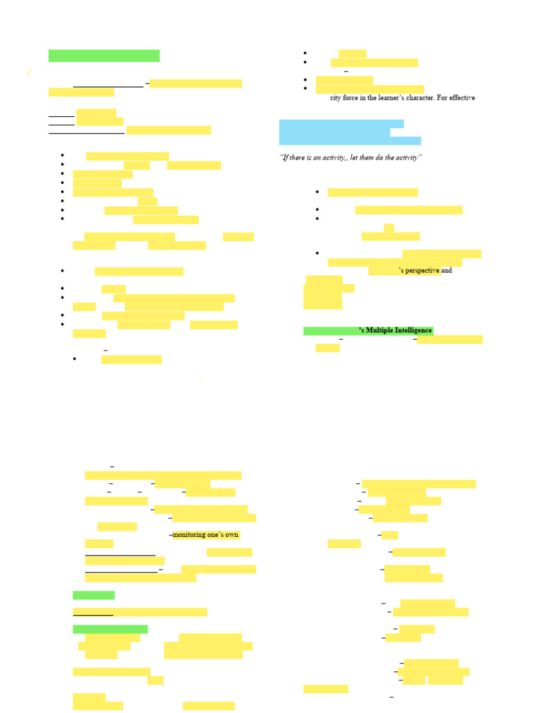 Principles of Effective Teaching Strategies | PDF | Learning | Lesson Plan