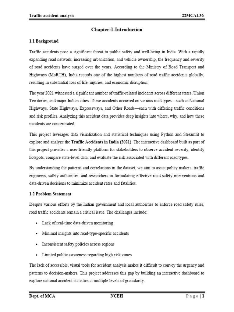Traffic Accident Analysis Part2 Pdf Traffic Collision Road