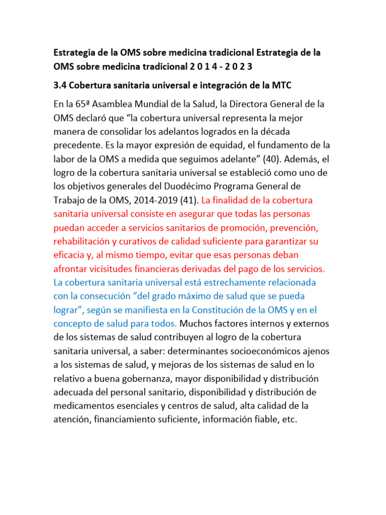 Textos Oms Sobre La MT | PDF | Organización Mundial de la Salud ...