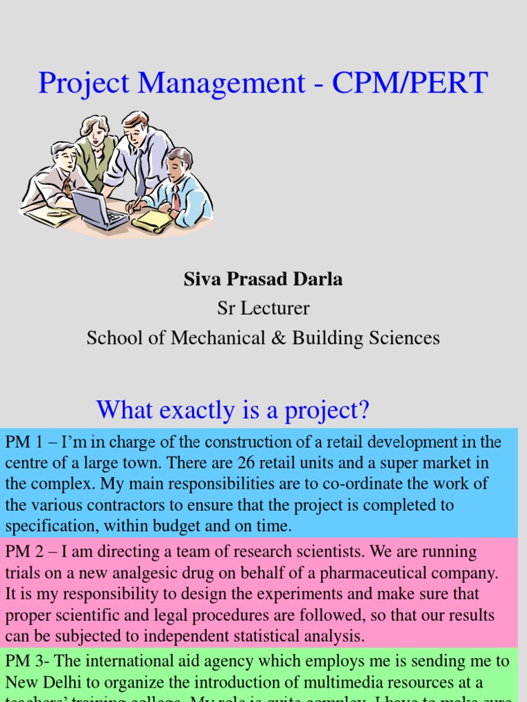 Project Management: CPM and PERT Techniques | PDF