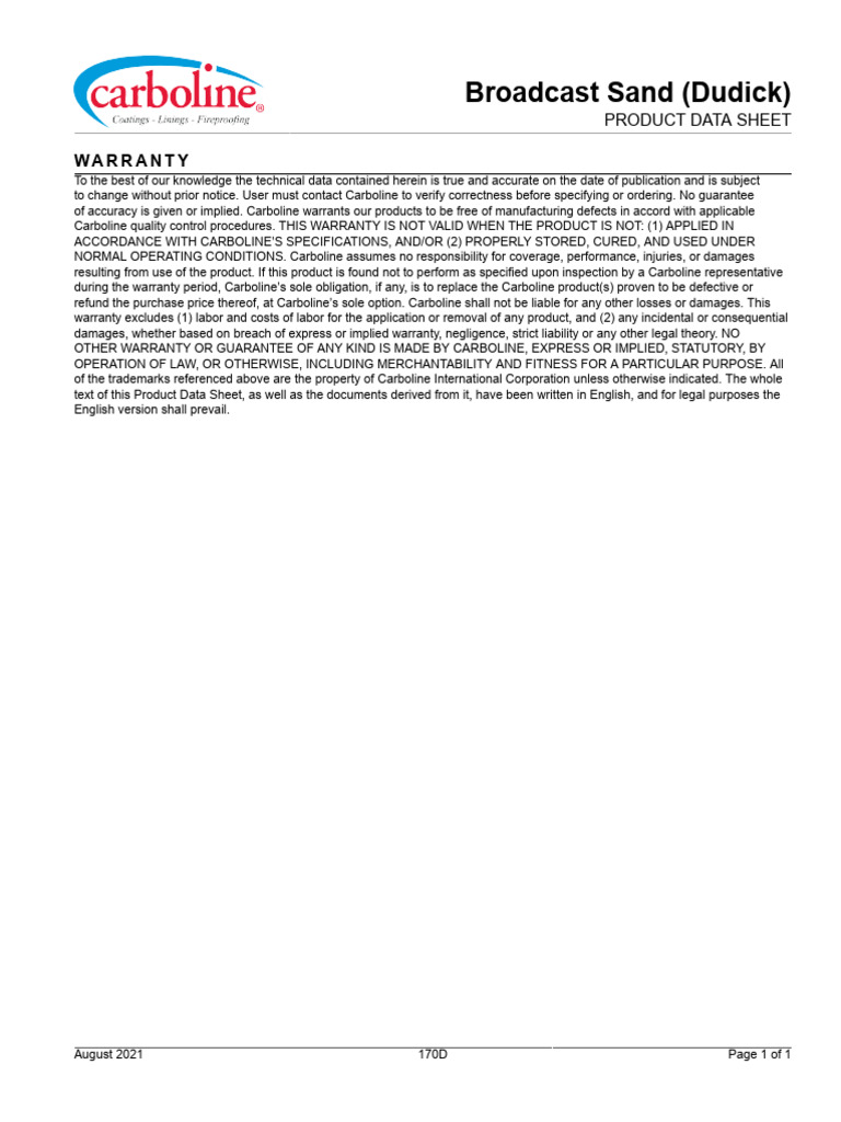 Broadcast Sand Dudick PDS | PDF