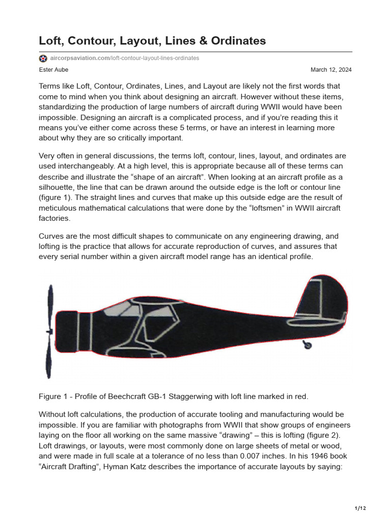 Understanding Aircraft Lofting Techniques | PDF | Empennage | Fuselage