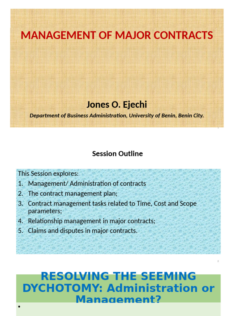 Major Contract Management Strategies | PDF | Procurement | Quality ...