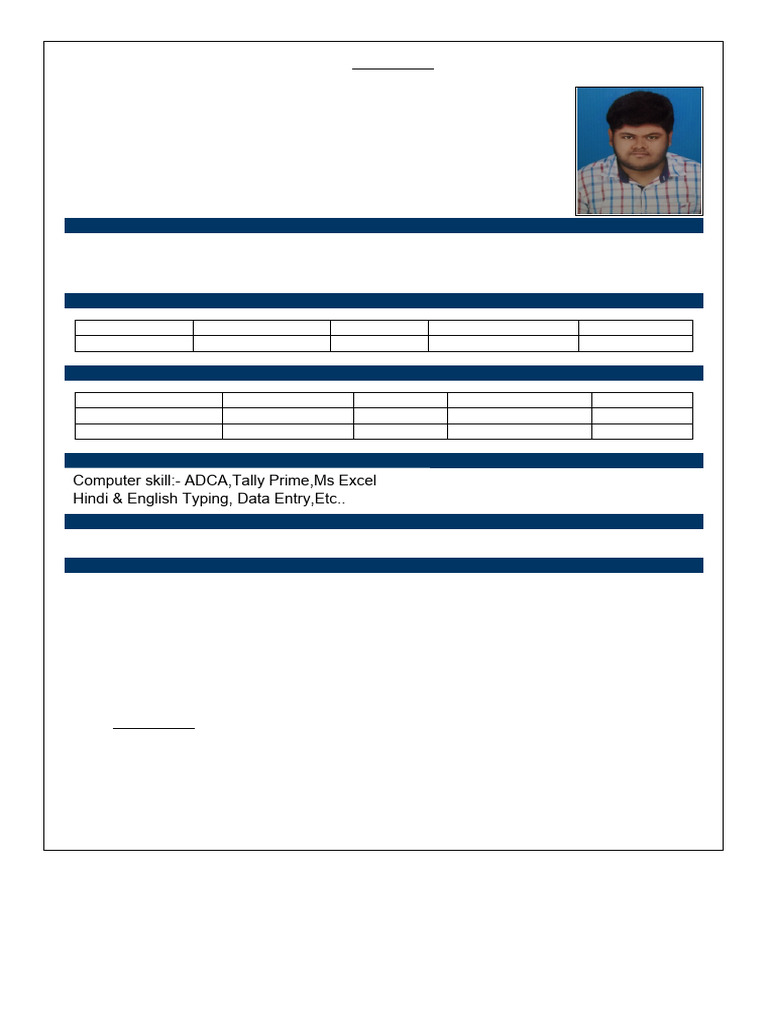 Professional Resume of Harsh Vardhan Kumar | PDF