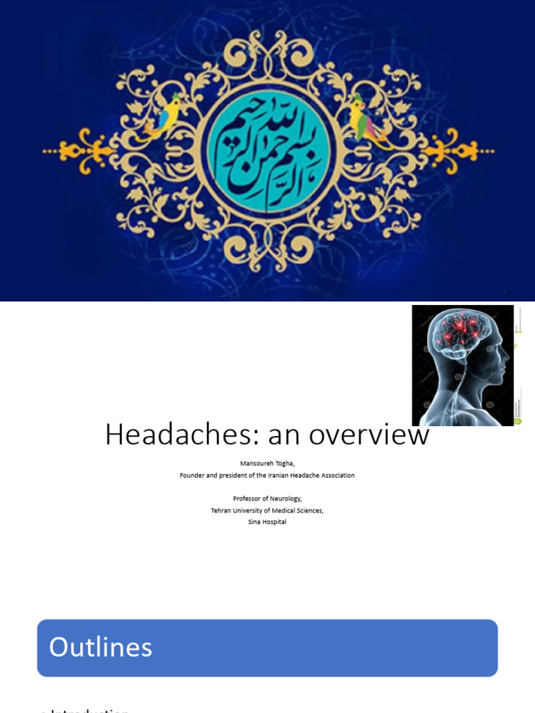 Anatomy and Physiology of Headaches | PDF | Headache | Migraine