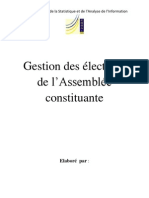 Gestion Des Elections de L'assembléé Constitutiante