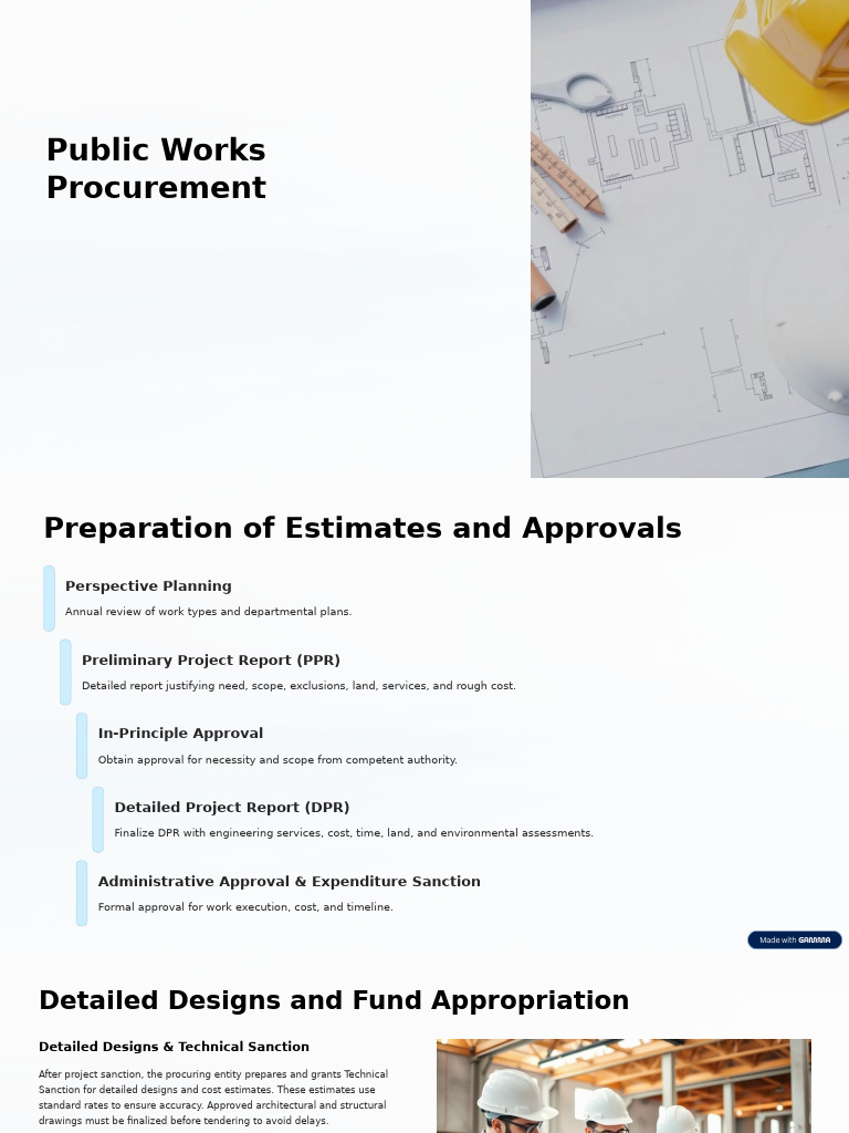 Public Works Procurement Process Guide | PDF | Procurement | Public ...