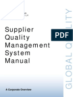 Supplier Quality Management System Manual: A Corporate Overview