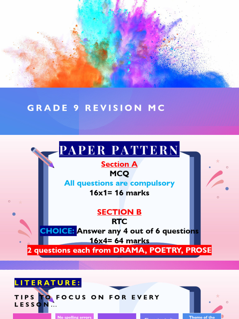 GRADE 9 Strategies and Revision - Term 1 | PDF | Julius Caesar ...