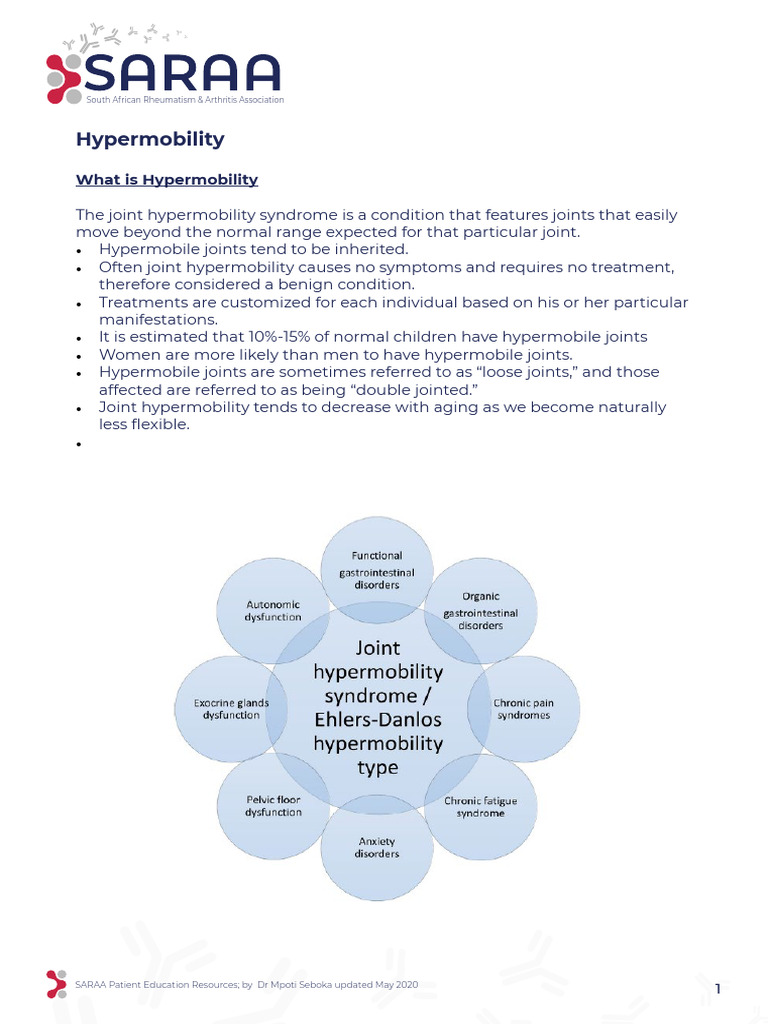 Hyper Mobility | PDF | Joint | Arthritis