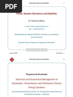 Power Sys Dynamics and Stability