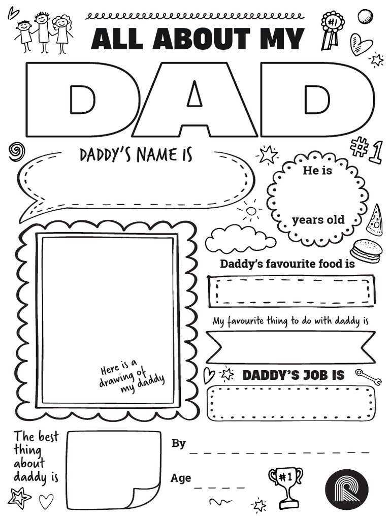 Its All About Dad Fathers Day Sheet | PDF