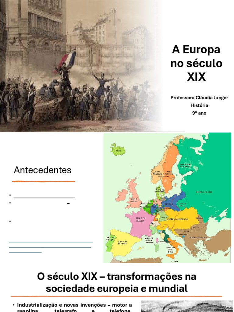 Transformações na Europa do Século XIX | PDF | Liberalismo | Itália