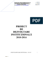 Proiect de Dezvoltare Institutional A