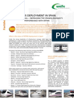 ERTMS Facts Sheet 5 - ERTMS Deployment in Spain