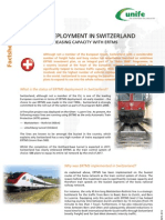 ERTMS Facts Sheet 6 - ERTMS Deployment in Switzerland