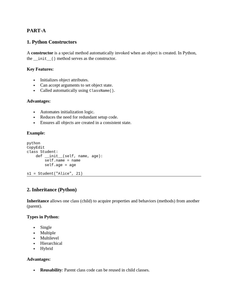 Python OOP and LISP Concepts Explained | PDF | Method (Computer ...
