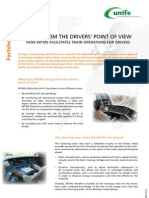 ERTMS Facts Sheet 13 - ERTMS From the Drivers Point of View