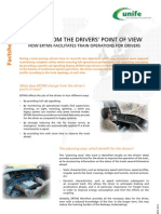 ERTMS Facts Sheet 13 - ERTMS From The Drivers Point of View