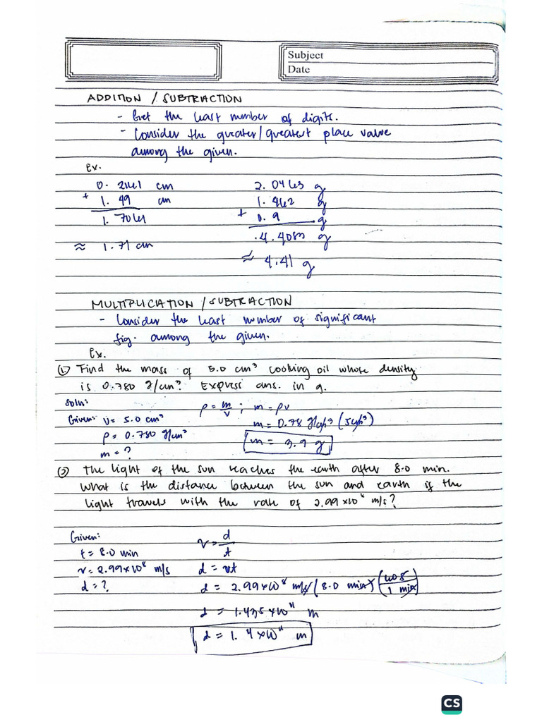 Physics Notes | PDF
