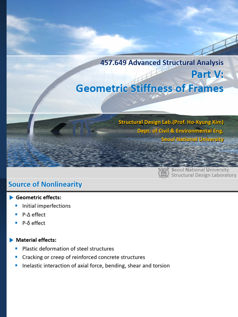 Geometric Stiffness in Structural Analysis | PDF | Elasticity (Physics ...