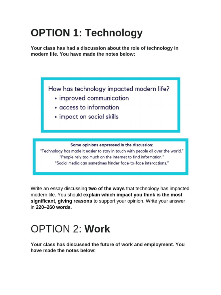 Essay Writing Options | PDF