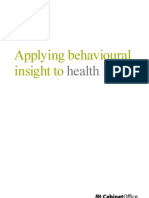 Applying Behavioural Insight To Health