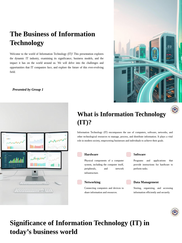 The Business of Information Technology | PDF | Apple Inc. | Cloud Computing