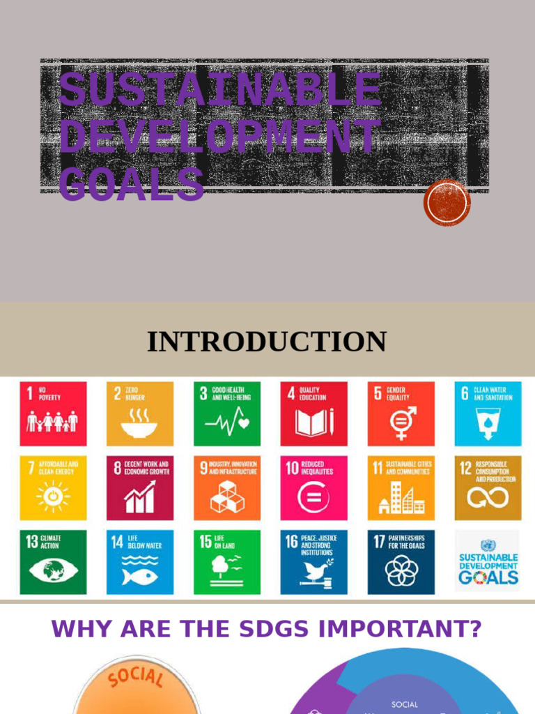 SDGs Presentation by Ekomobong Usanga | PDF