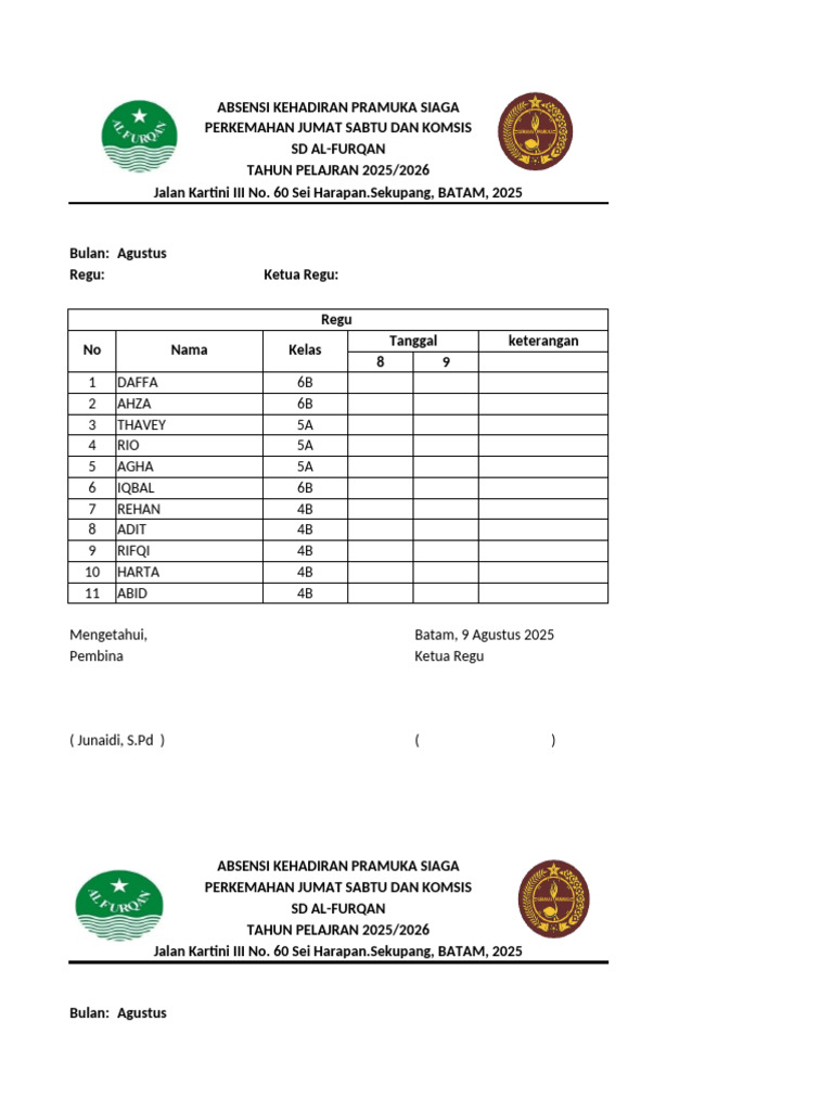 Absen 1 | PDF