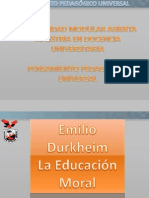 Educacion Moral Emile Durkheim