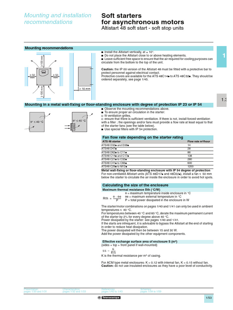 Altistart 48 Soft Starter Installation Guide | PDF | Fuse (Electrical ...
