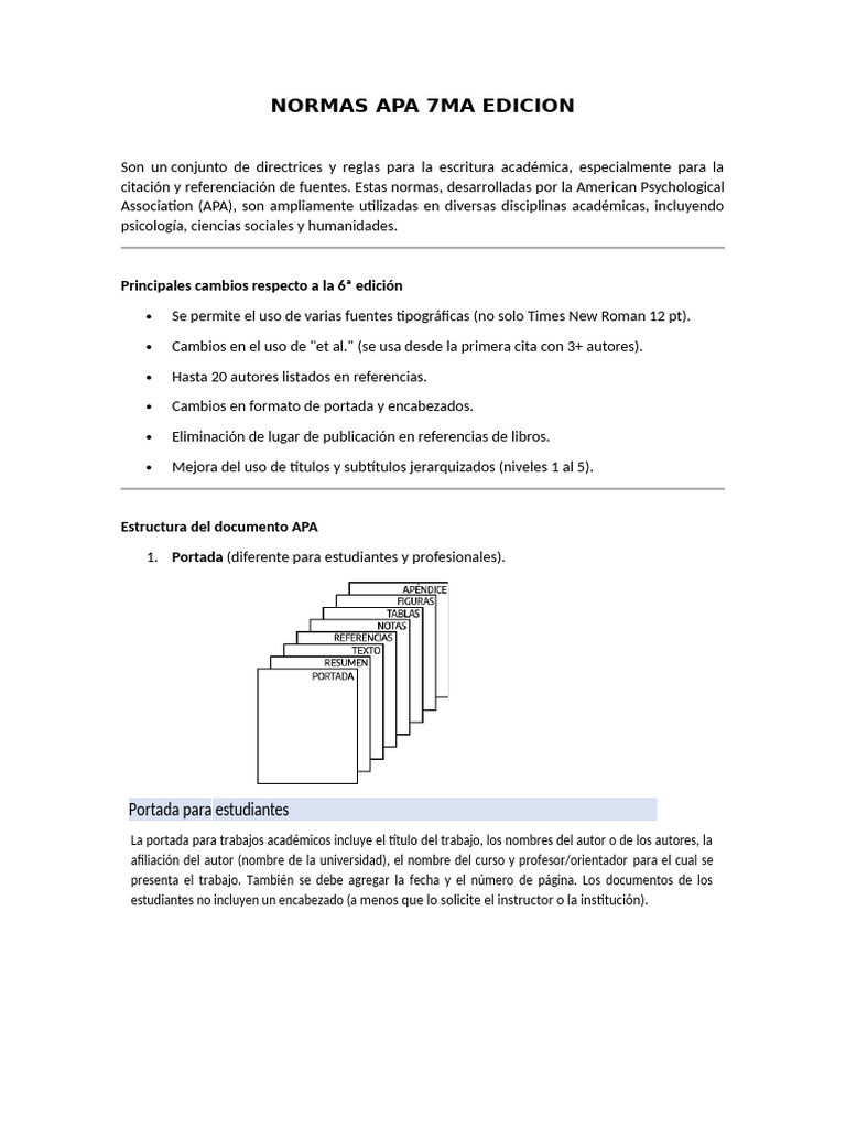 Normas APA 7ma Edición: Guía Completa | PDF | Estilo apa