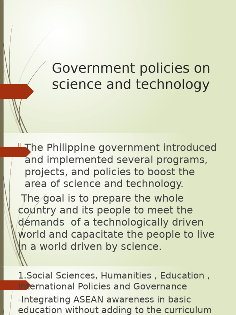 Philippine Science and Technology Policies | PDF