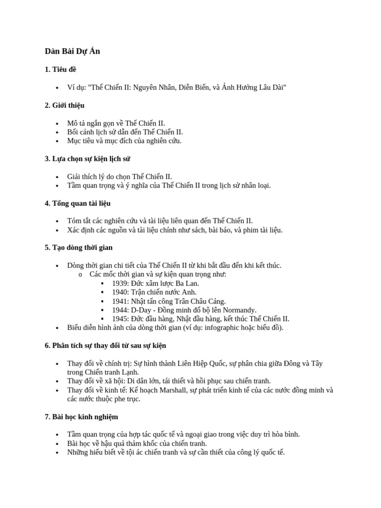 Dàn Bài D Án | PDF