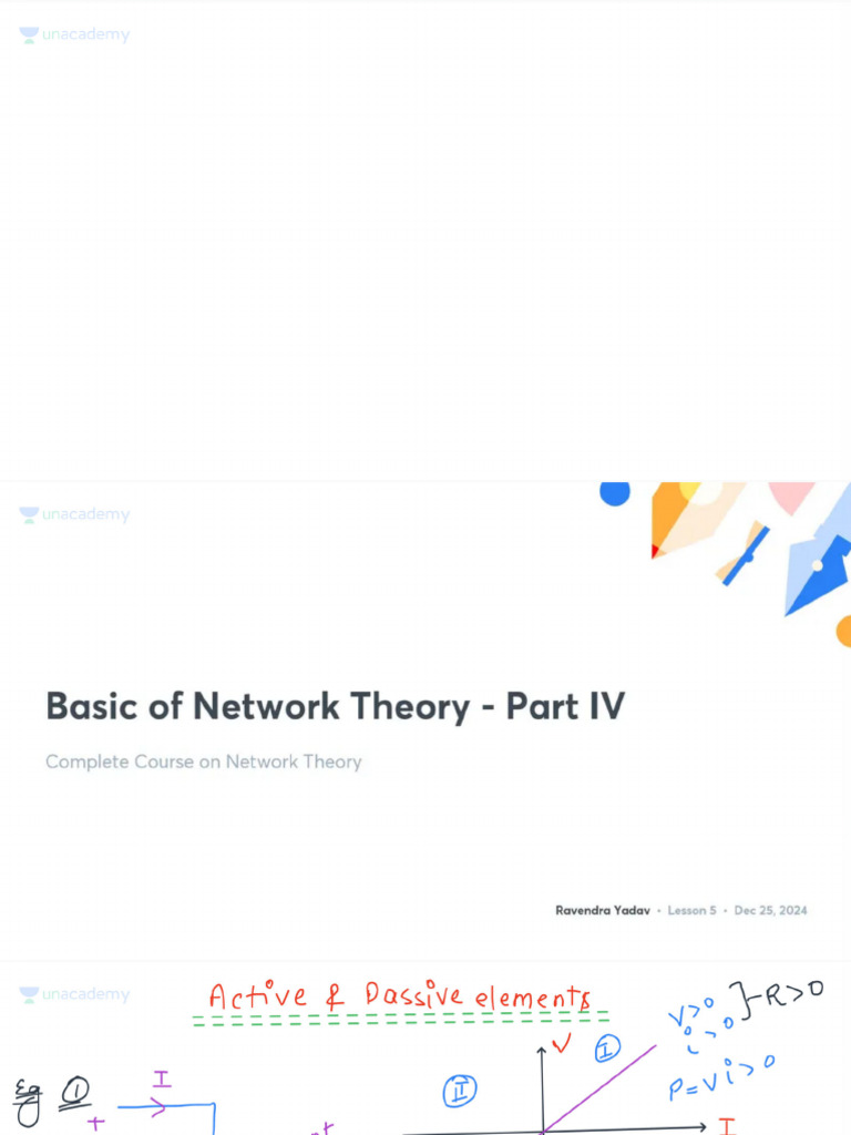 Basic of Network Theory - Part IV With Anno 1752569139829 | PDF