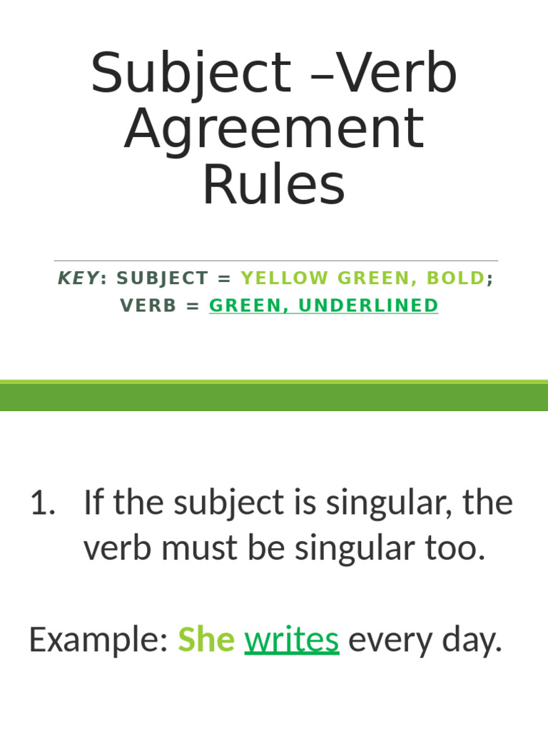 Subject Verb Agreement Rules Run Ons Fragments Comma Splices and ...