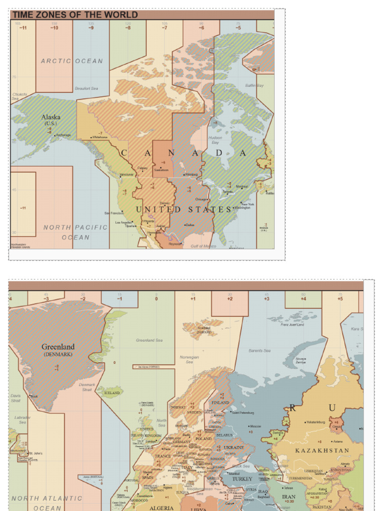 World Time Zones Map | PDF