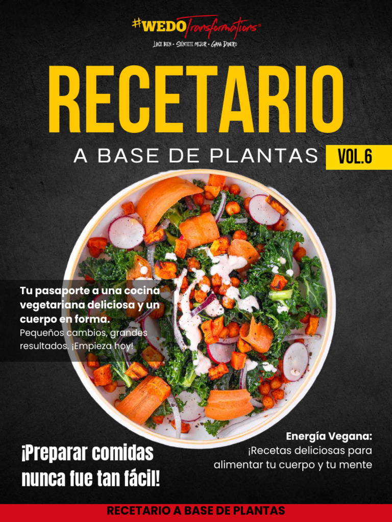 Recetas Veganas Fáciles y Saludables | PDF | tofu | Cocinando