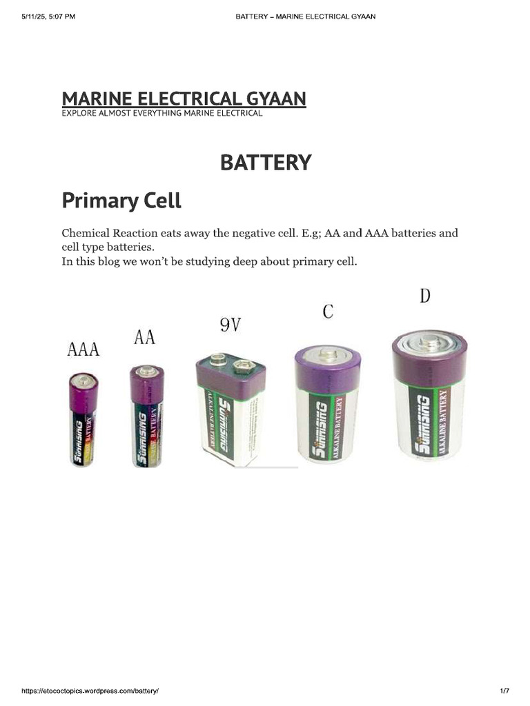 Battery | PDF