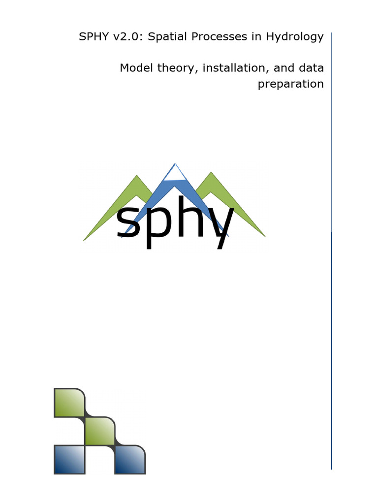SPHY v2.0 Hydrology Model Guide | PDF | Evapotranspiration | Snow