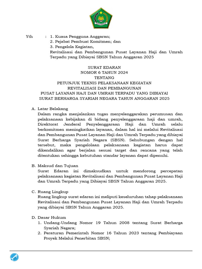 2024-10-31 Surat Edaran No 6 2024 | PDF
