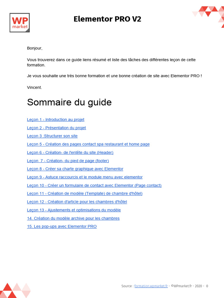 Guide de formation Elementor PRO V2 | PDF | WordPress | Finder (logiciel)