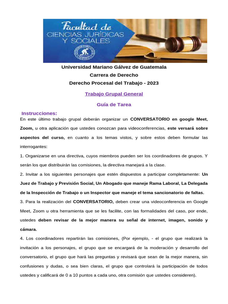 Guía Conversatorio DPT | PDF