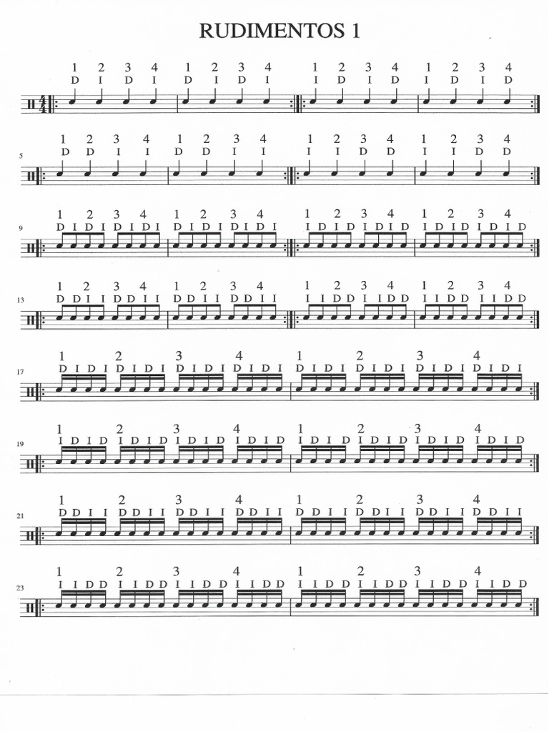 Rudimentos I - Nuevos PDF | PDF