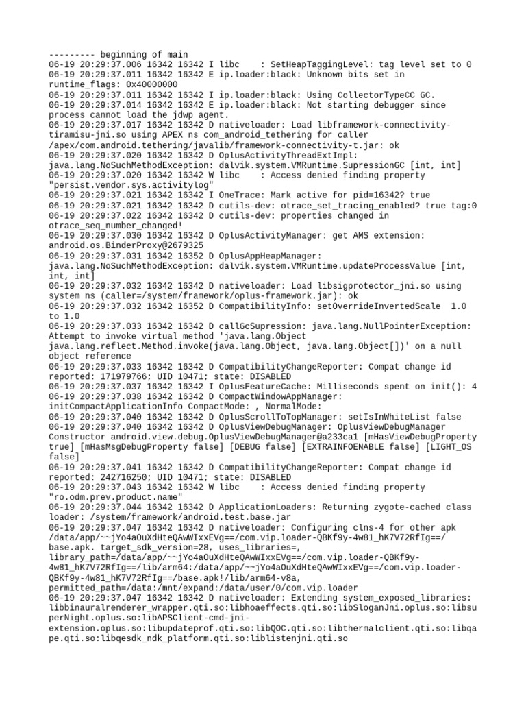 Android Runtime Log Analysis | PDF | Operating System Families ...