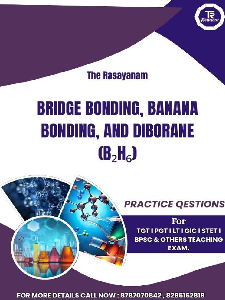 Bridge Bonding, Banana Bonding and Diborane - The Rasayanam | PDF